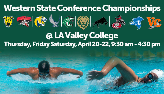 Western State Conference Swim Championships to Be Held at LA Valley College