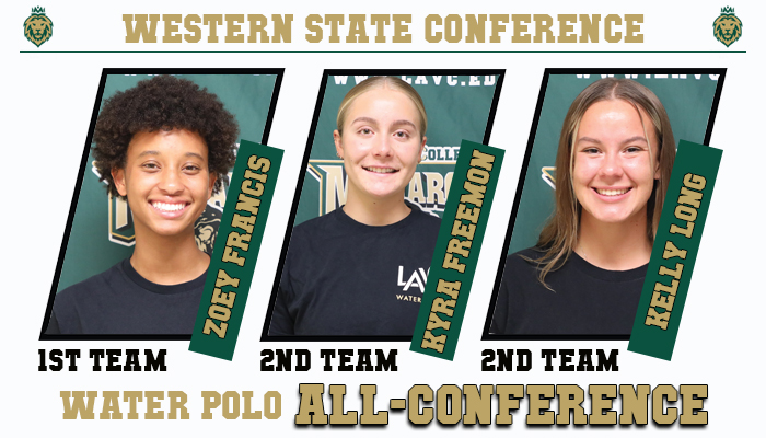 Women's Water Polo Has Three Named All-Western State Conference